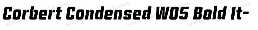 Corbert Condensed W05 Bold It字体转换